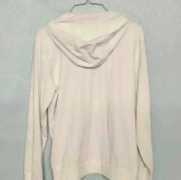 Michael Kors white,  long sleeve, lightweight, women's hooded shirt size small - Picture 4 of 9